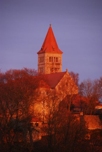 Kastler Glockenturm mit Gerüst